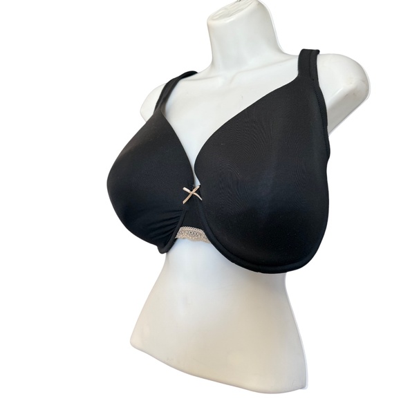 Cacique Lightly Lined Full Coverage Black Bra Women's Size 44DDD - Picture 10 of 16